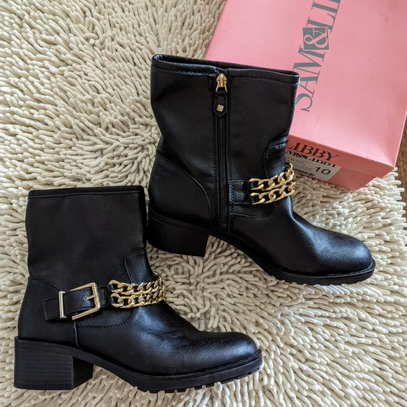 NIB Sam & Libby black Liam style ankle boots   SZ 10 - Picture 10 of 15